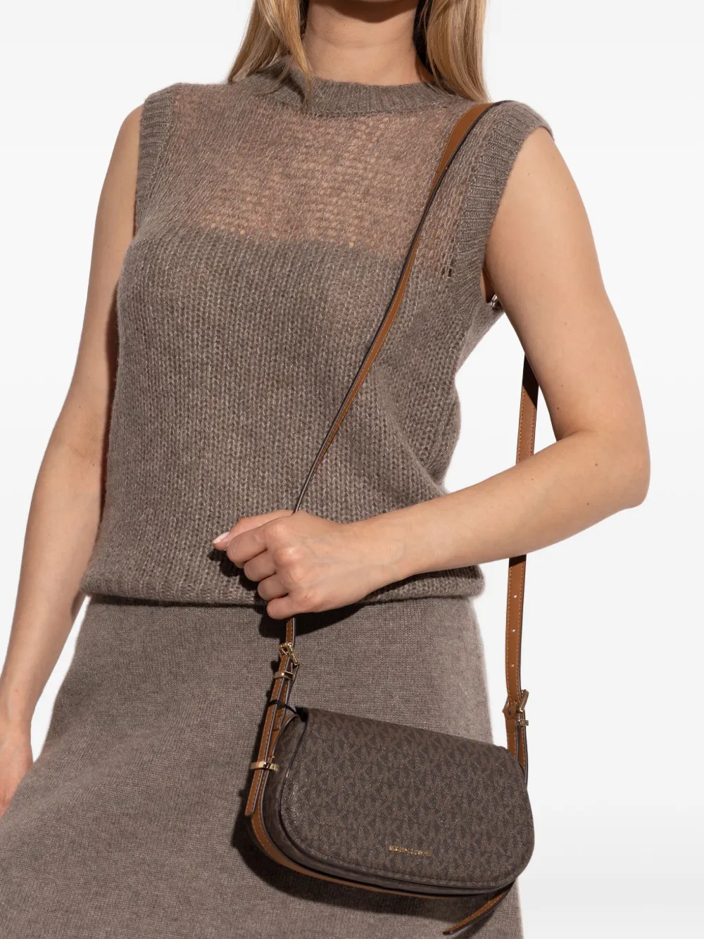 Michael Kors Lydia monogram shoulder bag Bruin