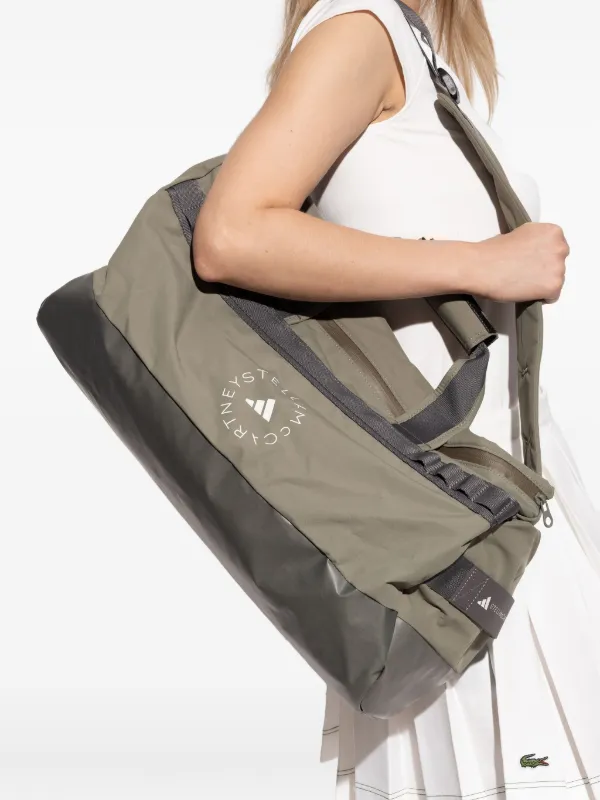 Adidas By Stella McCartney logo-print Gym Bag Green FARFETCH TR