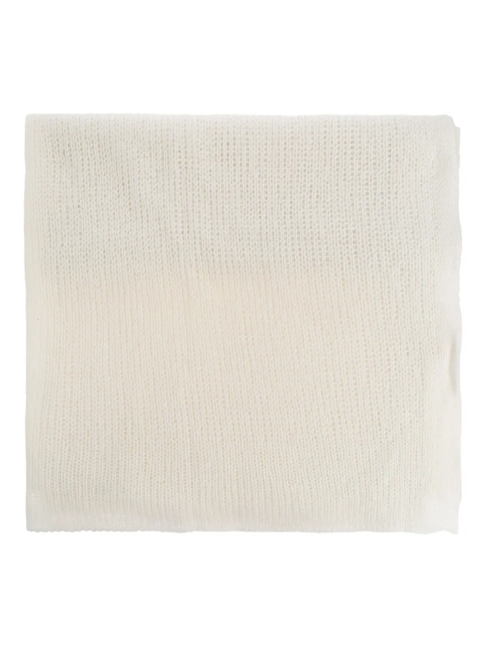 Lisa Yang Ribbed Scarf In White