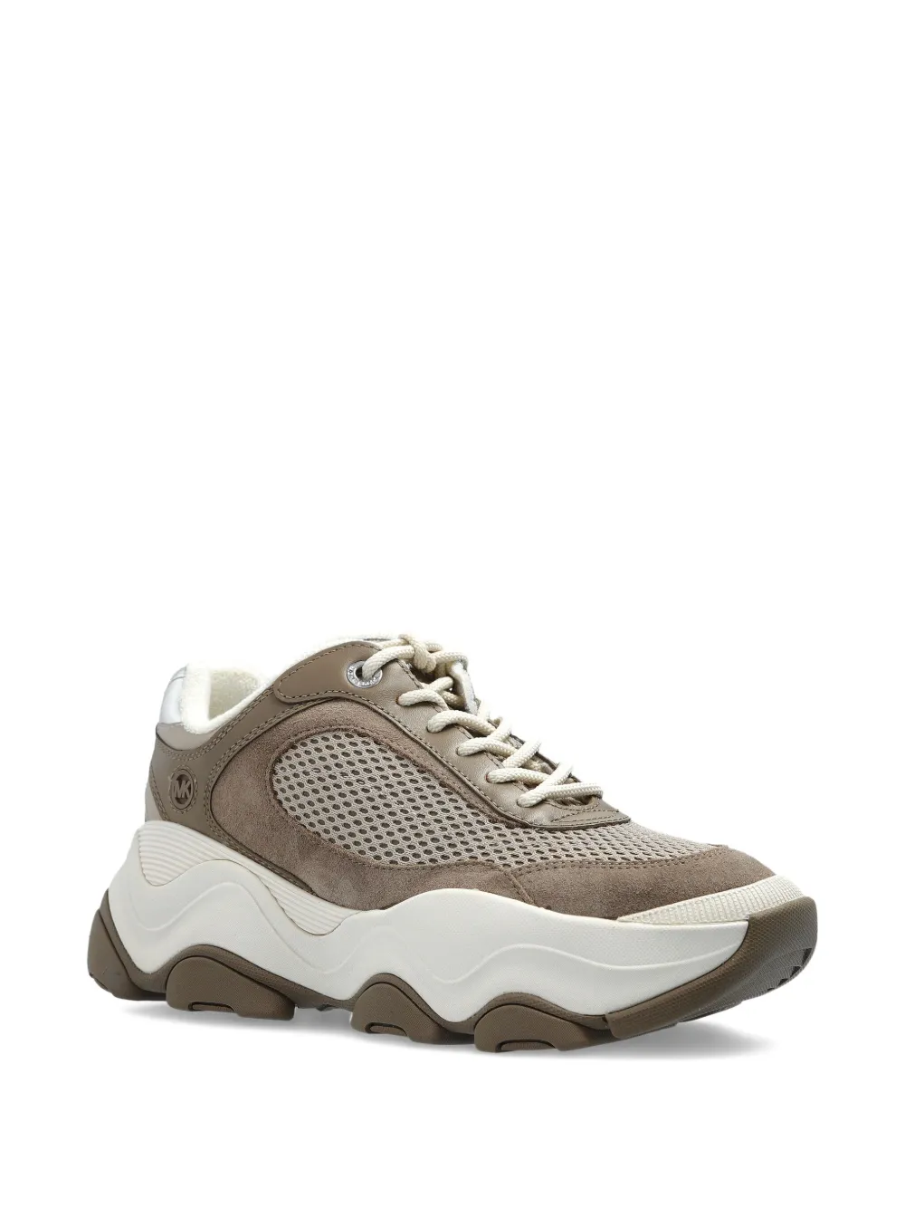 Michael Kors mesh-panel leather sneakers Grey