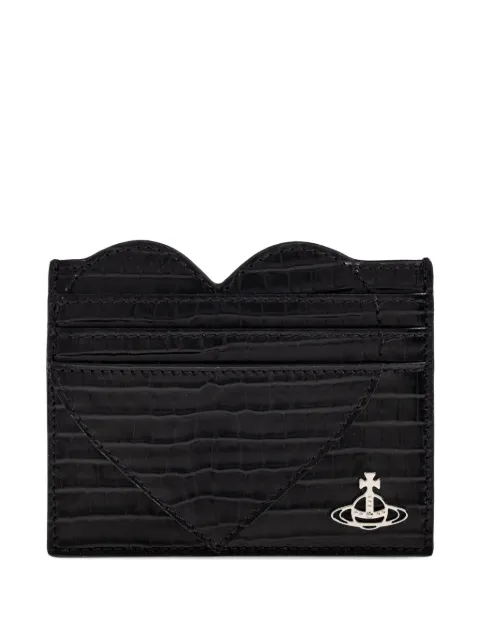 Vivienne Westwood Heart crocodile-patterned cardholder
