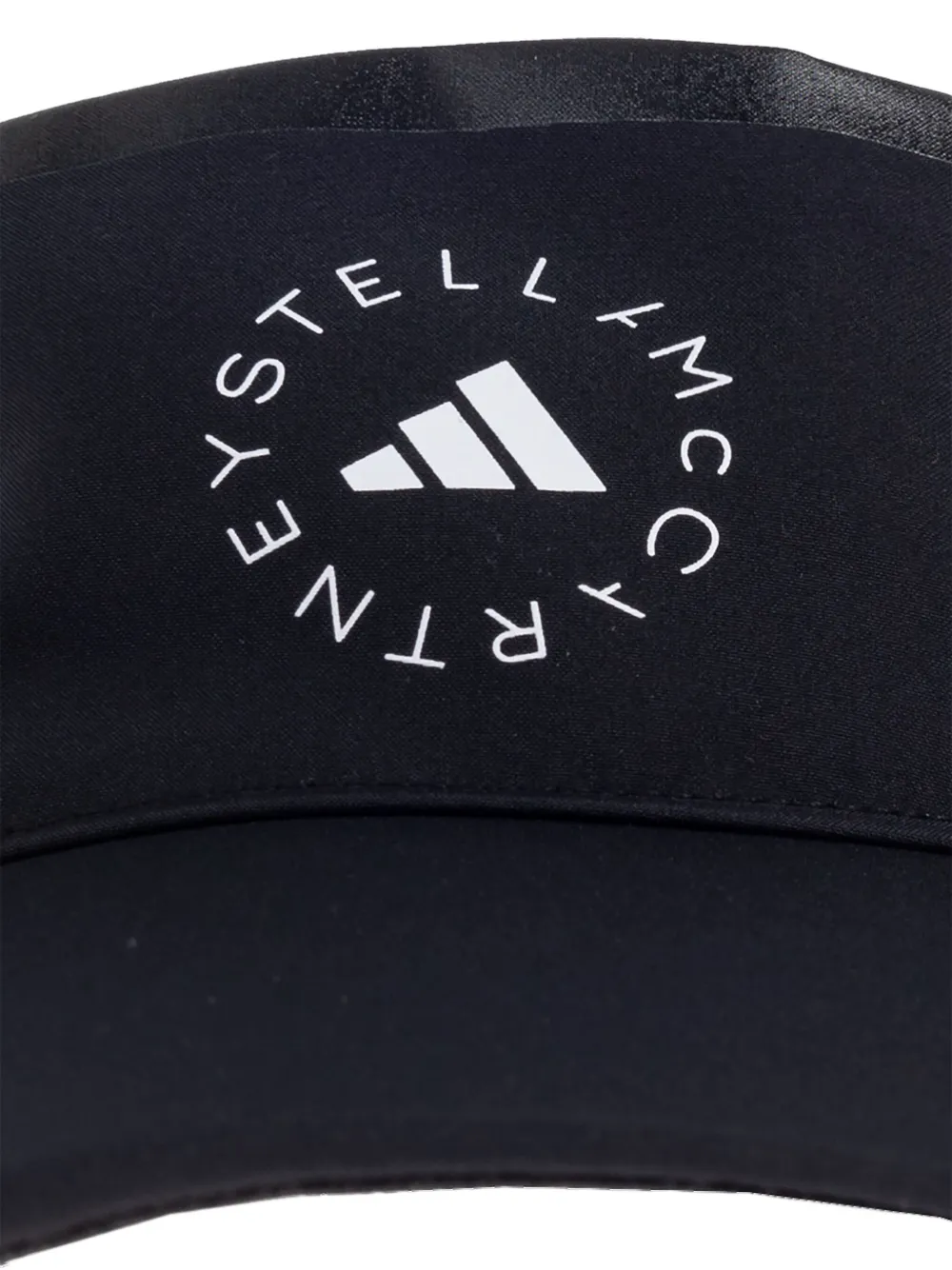 Adidas by Stella McCartney Zonneklep met logoprint - Zwart