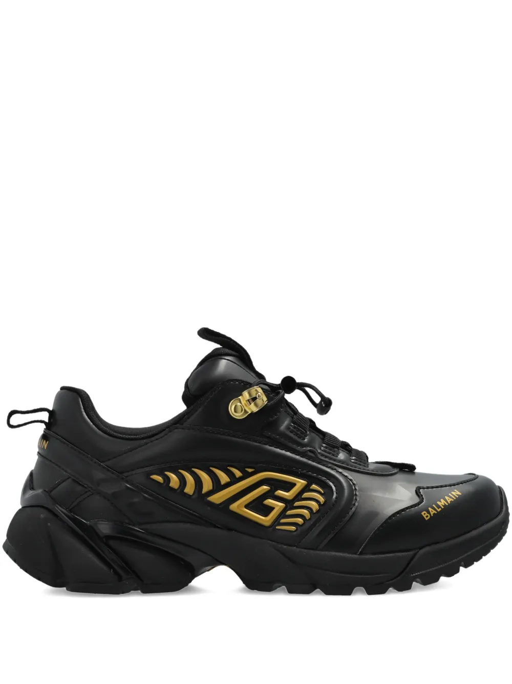Balmain Cosmic Dust logo-detail sneakers Black