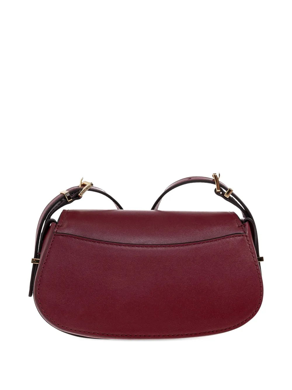 Michael Kors small Lydia curved leather cross body bag Rood