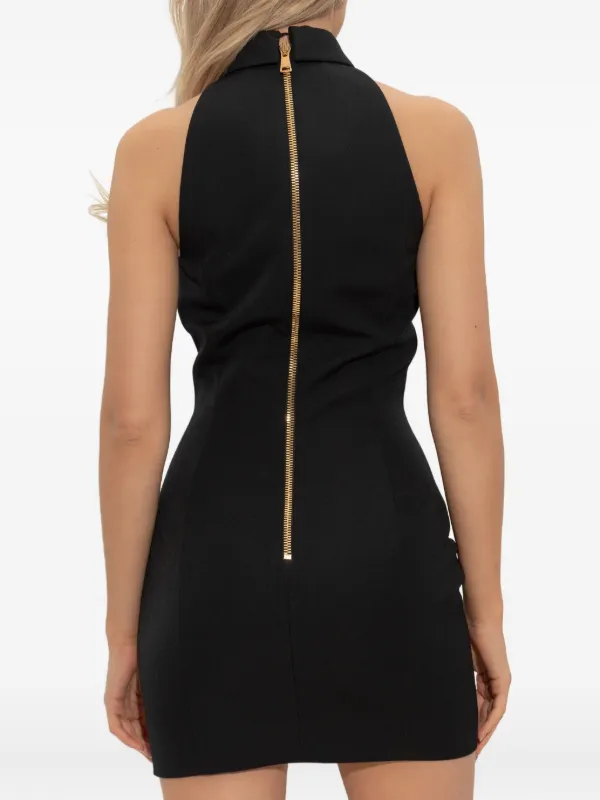 Balmain ホルターネック ミニドレス | ブラック | FARFETCH JP