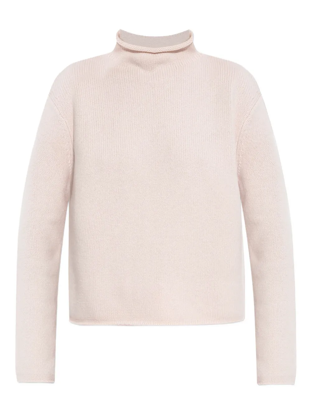 Lisa Yang Teresa high-neck ribbed sweater Roze