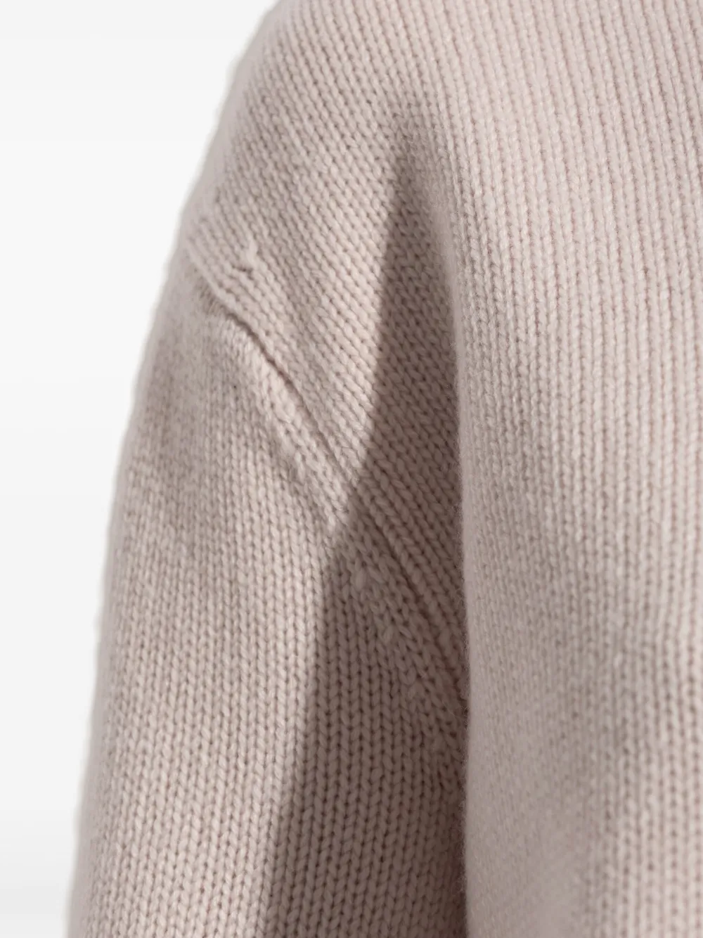 Lisa Yang Teresa high-neck ribbed sweater Roze