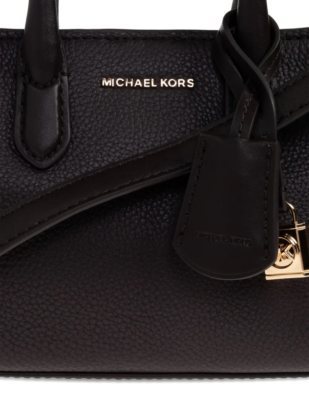 Michael Kors Scarlett leather top-handle tote bag Zwart