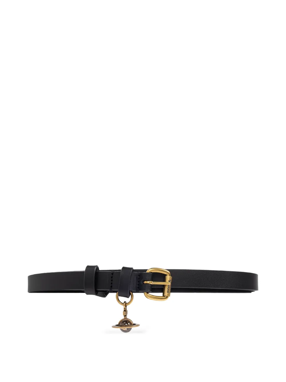 Vivienne Westwood Orb-embellished leather belt - Nero