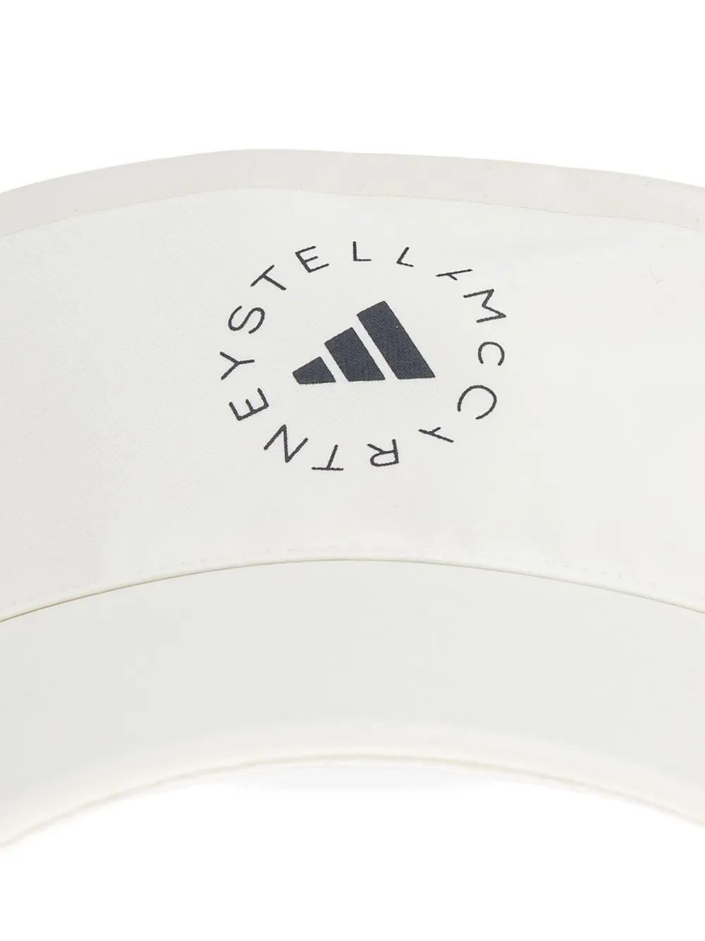 Adidas By Stella Mccartney Logo-print Visor Hat In White