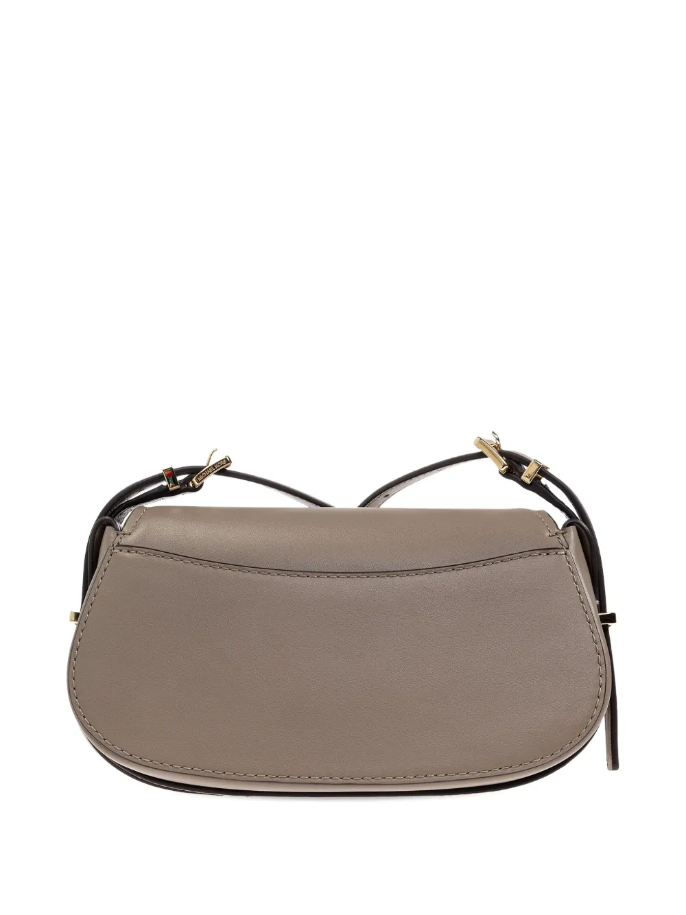 Michael Kors small Lydia curved leather shoulder bag Beige