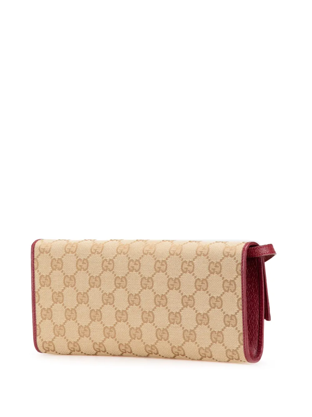 Pre-owned Gucci 2000-2015 Gg Canvas Bamboo Bar Crossbody Bag