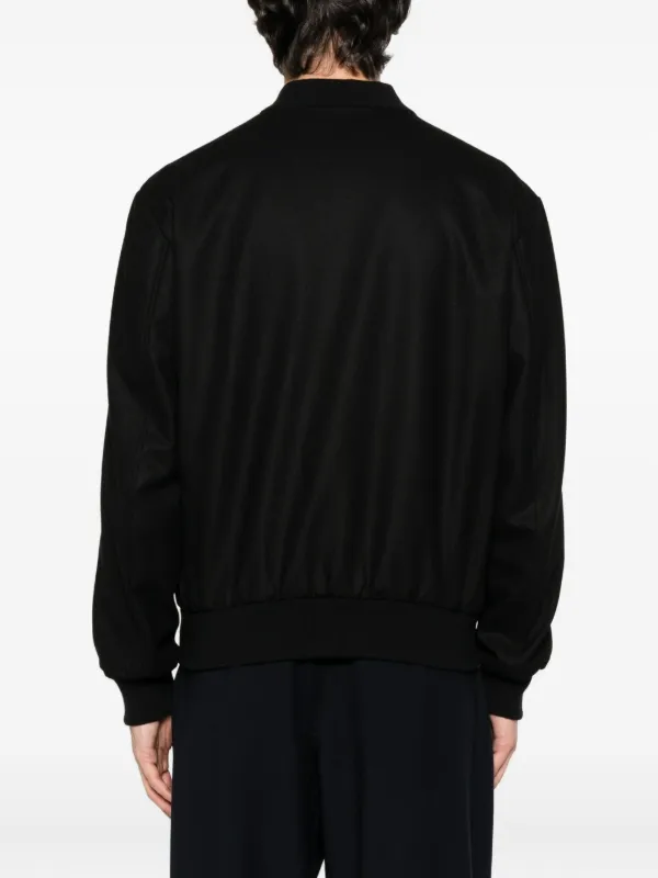 Giorgio Armani ジップアップ ボンバージャケット | ブラック