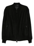 Giorgio Armani zip-fastening bomber jacket - Black