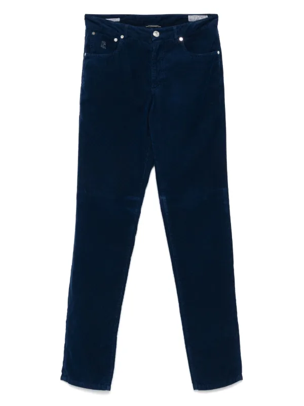 Brunello Cucinelli コーデュロイ パンツ | ブルー | FARFETCH JP