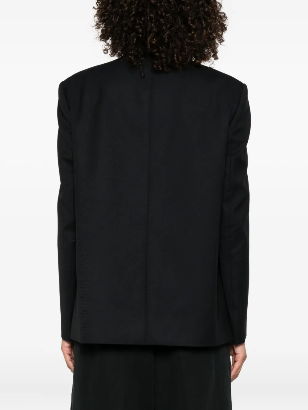 Kenzo asymmetric wrap jacket Zwart