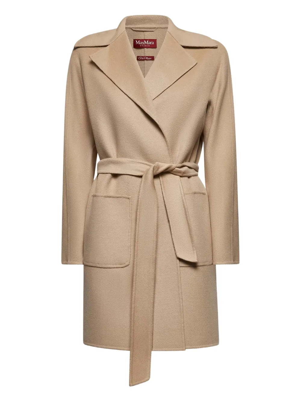 Max Mara belted wool coat Bruin