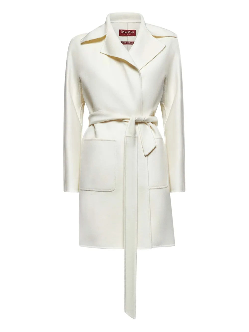 Max Mara belted wrap coat | White | Image 1