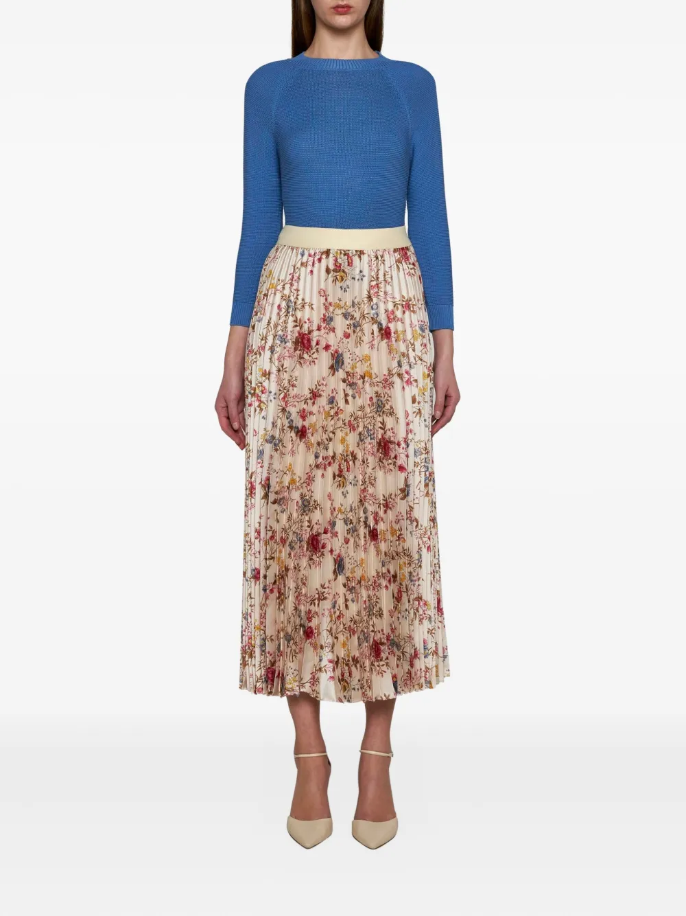 Weekend Max Mara Katoenen trui met raglan mouwen Blauw