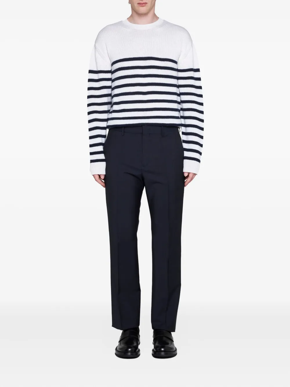 Valentino Garavani pressed-crease trousers Blauw