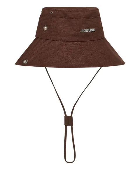 Jacquemus logo-lettering bucket hat