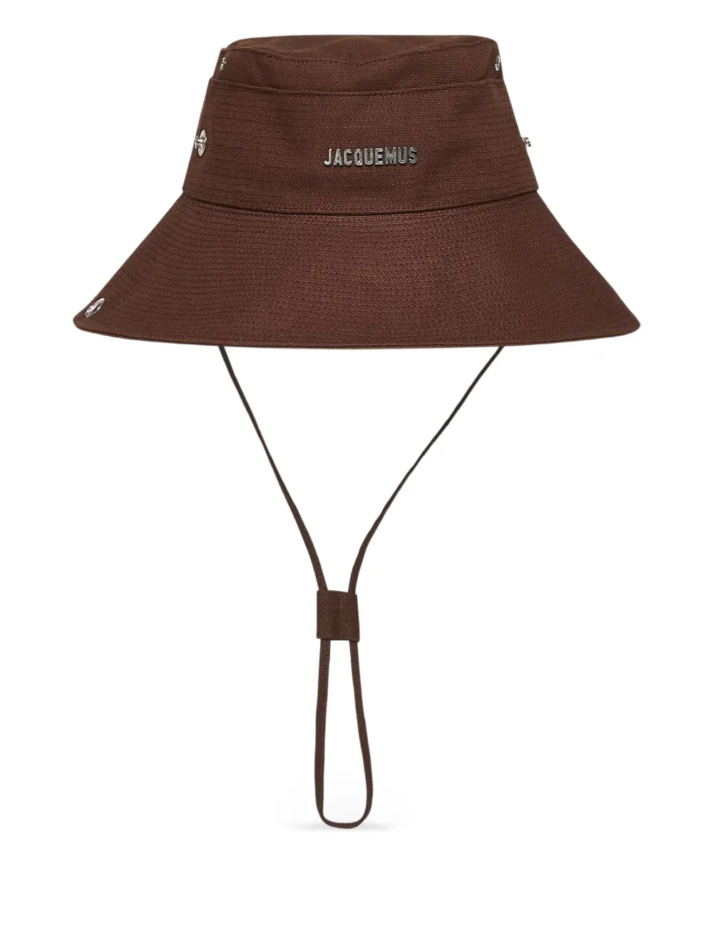 Jacquemus Vissershoed met logo Bruin