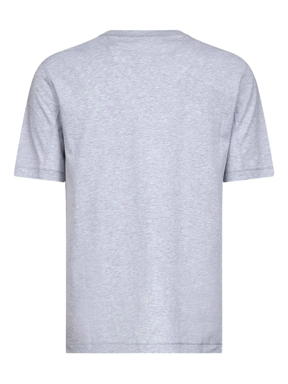 Brunello Cucinelli T-shirt met geborduurd logo en ronde hals Grijs