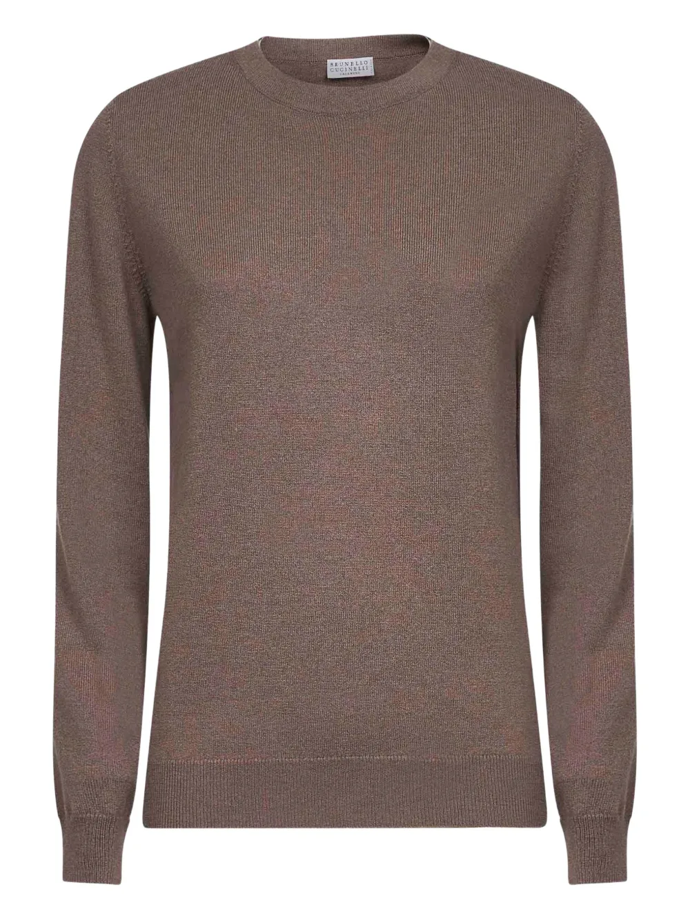 Brunello Cucinelli Kasjmier trui met ronde hals Bruin