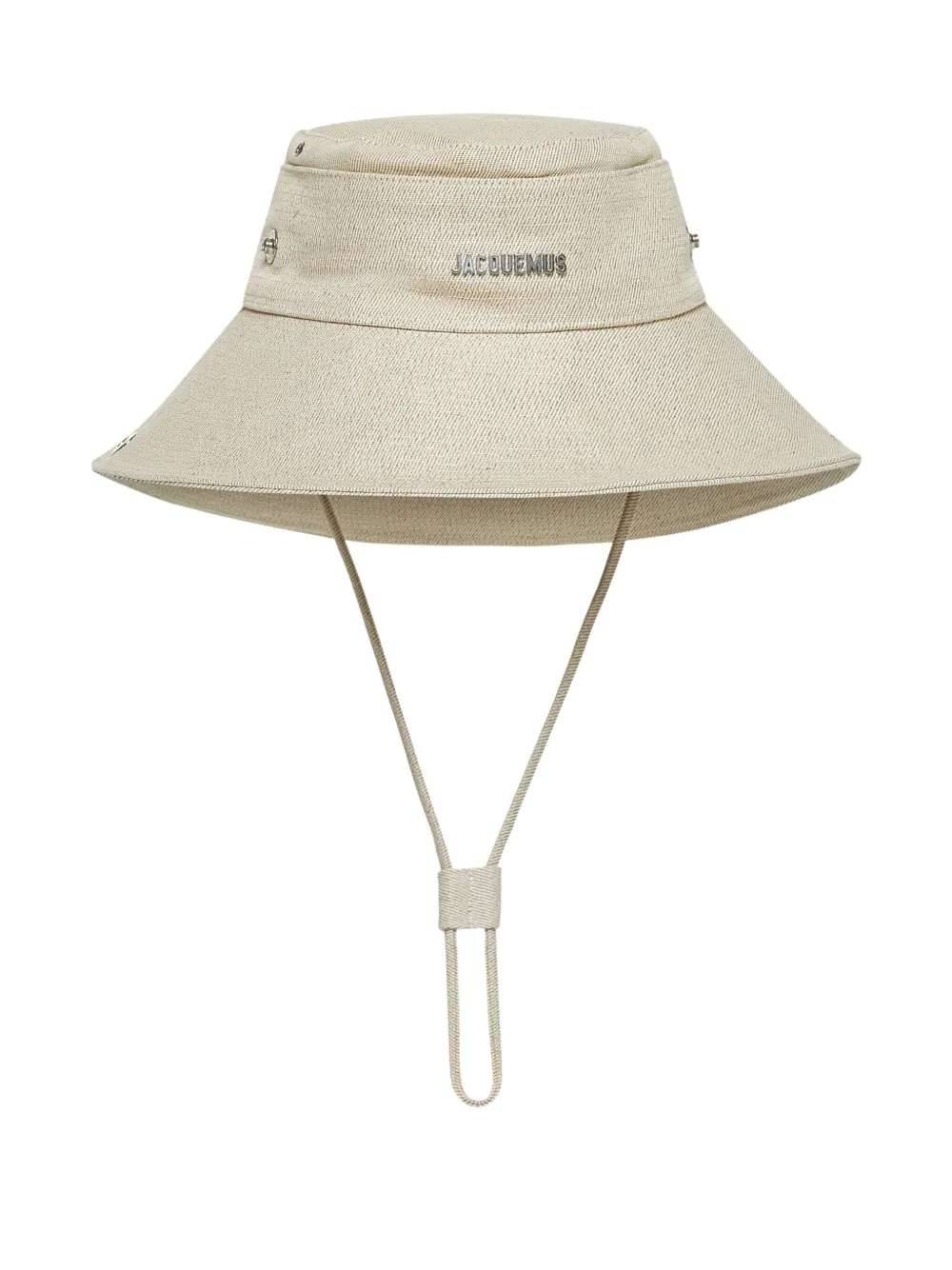 Jacquemus adjustable buckle hat Beige