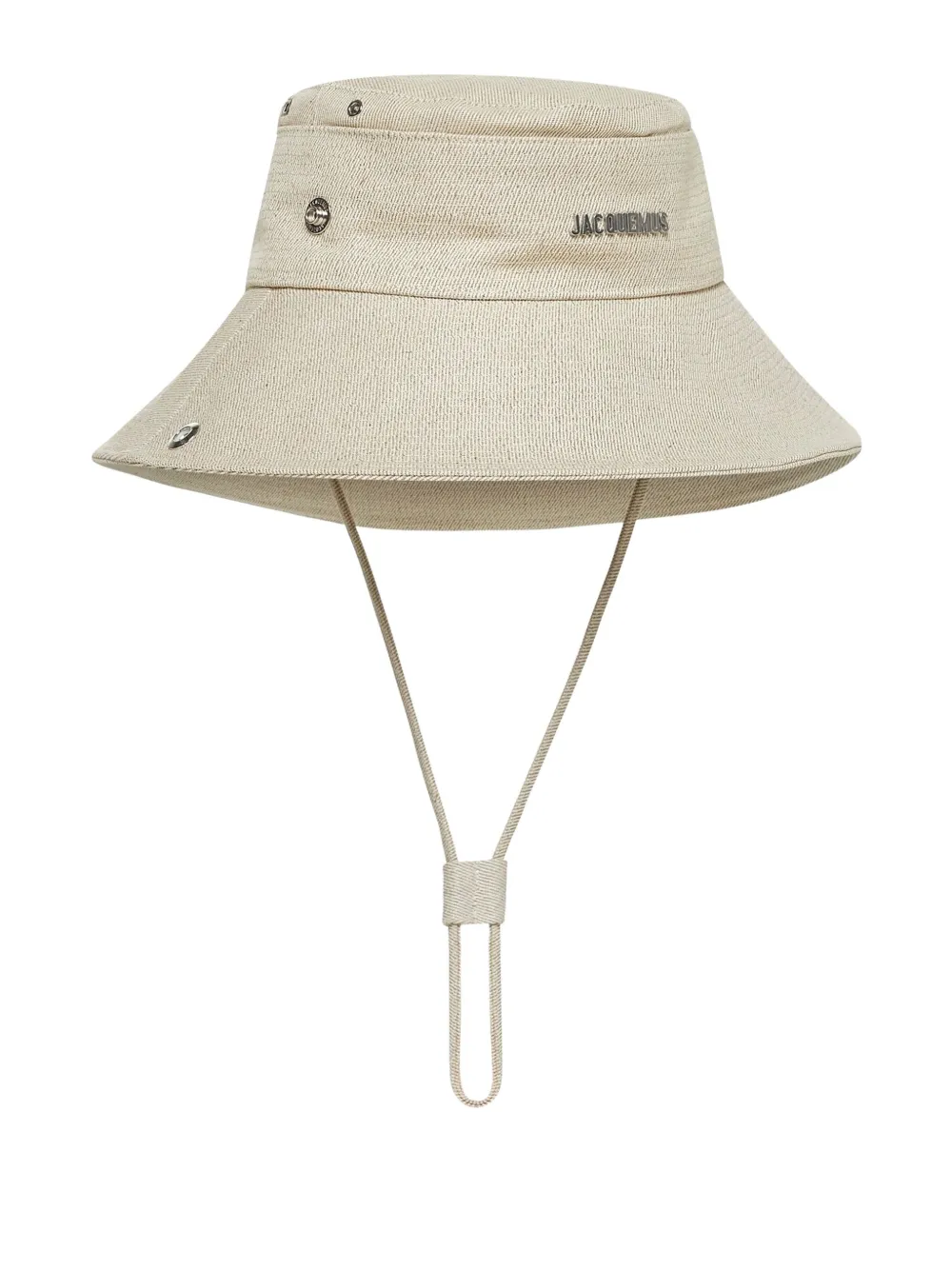 Jacquemus adjustable buckle hat Beige