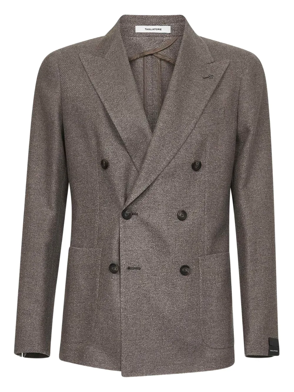 Tagliatore peak-lapel double-breasted jacket Bruin