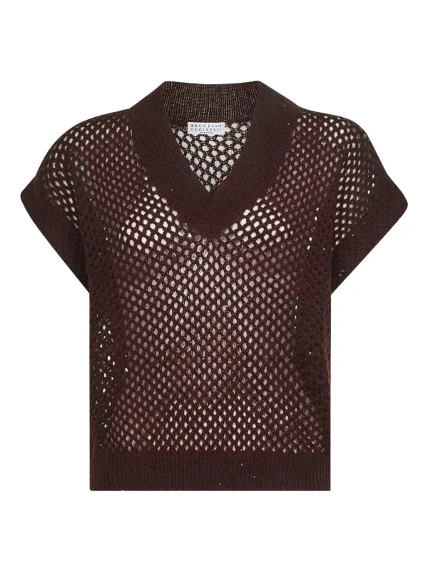 ✨クチネリ 美品袖スパンコールTシャツ✨ Brunello Cucinelli