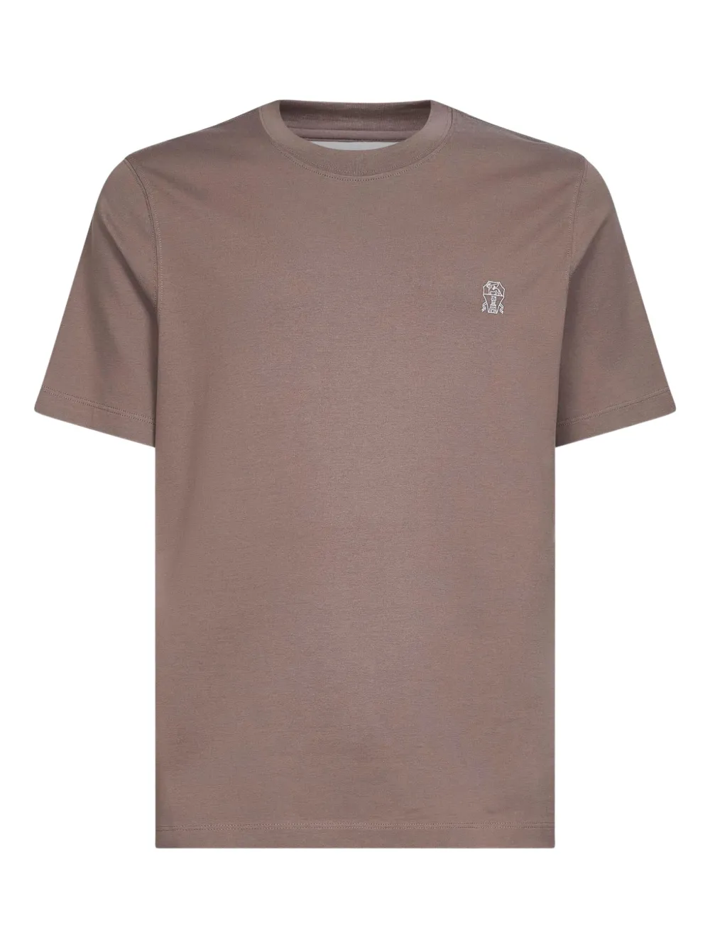 Brunello Cucinelli crew-neck T-shirt | Brown | Image 1