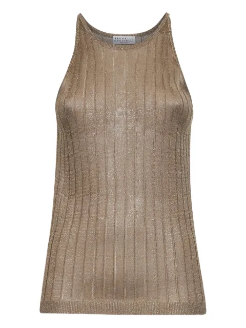 Brunello Cucinelli ribbed crew-neck top
