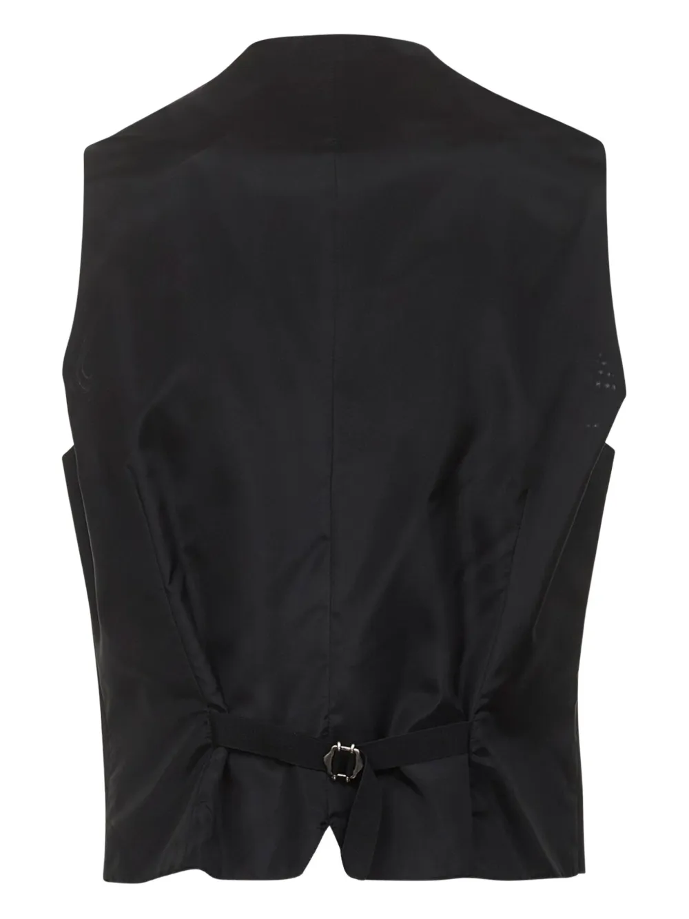 Tagliatore Gilet met vijf knopen en satijnen rug Zwart