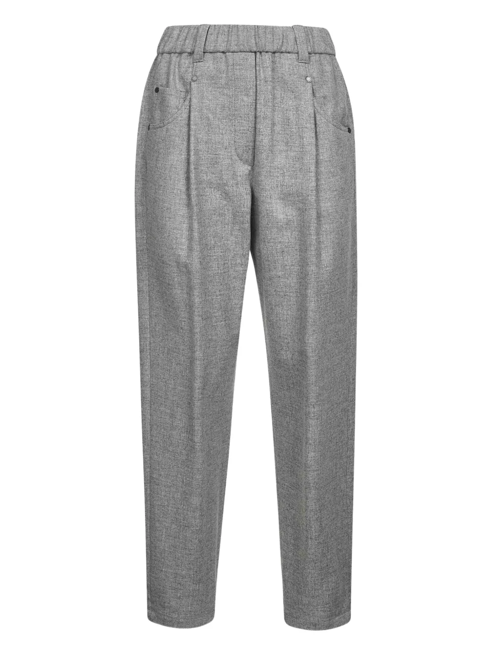 Brunello Cucinelli Pantalon met elastische taille Grijs