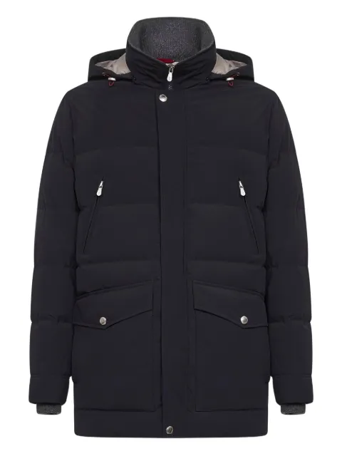Brunello Cucinelli quilted high-neck jacket