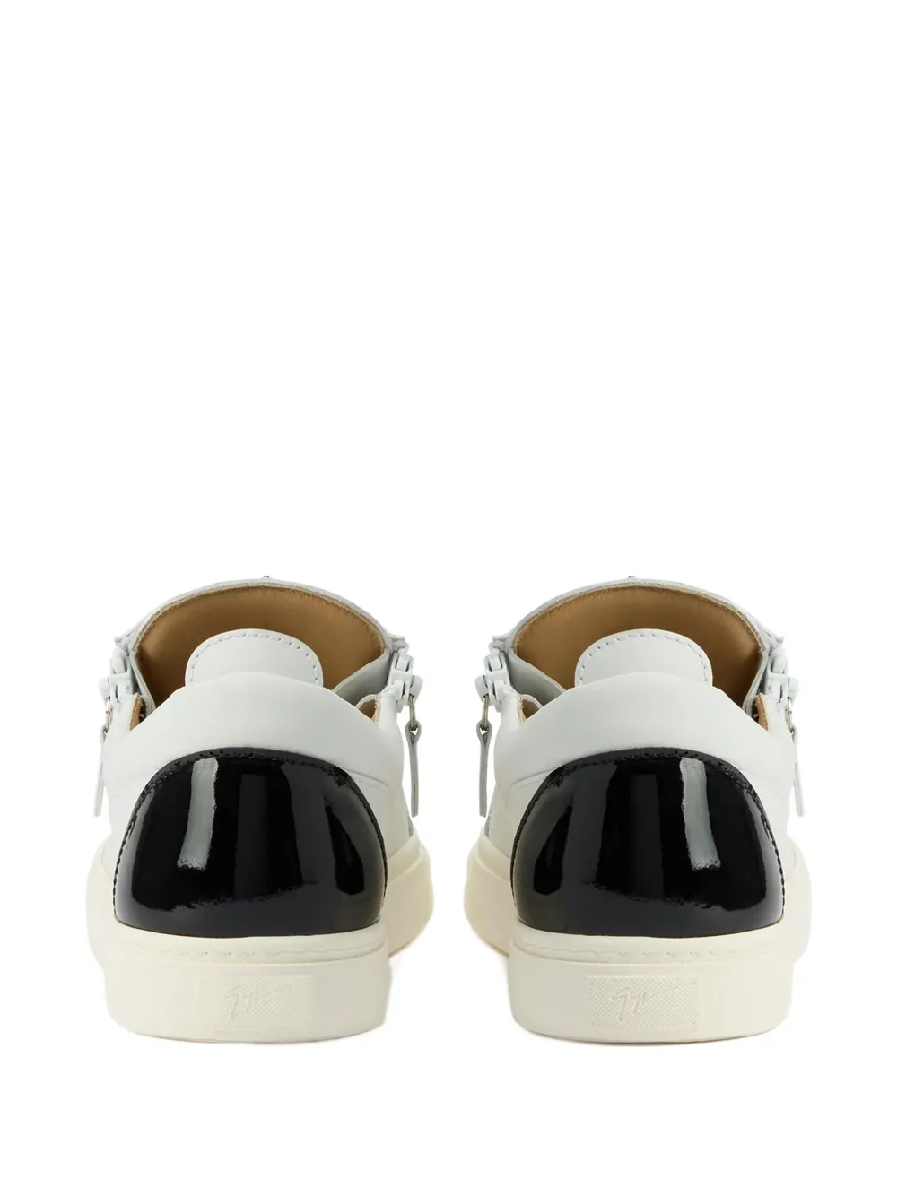 Giuseppe Zanotti Frankie zip-detail leather trainers White