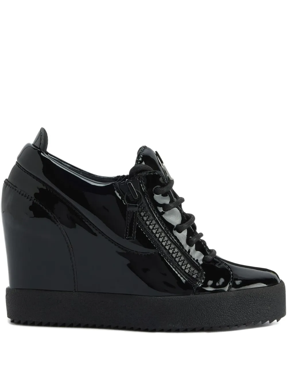 Giuseppe Zanotti Addy Wedge zip-fastening sneakers Black