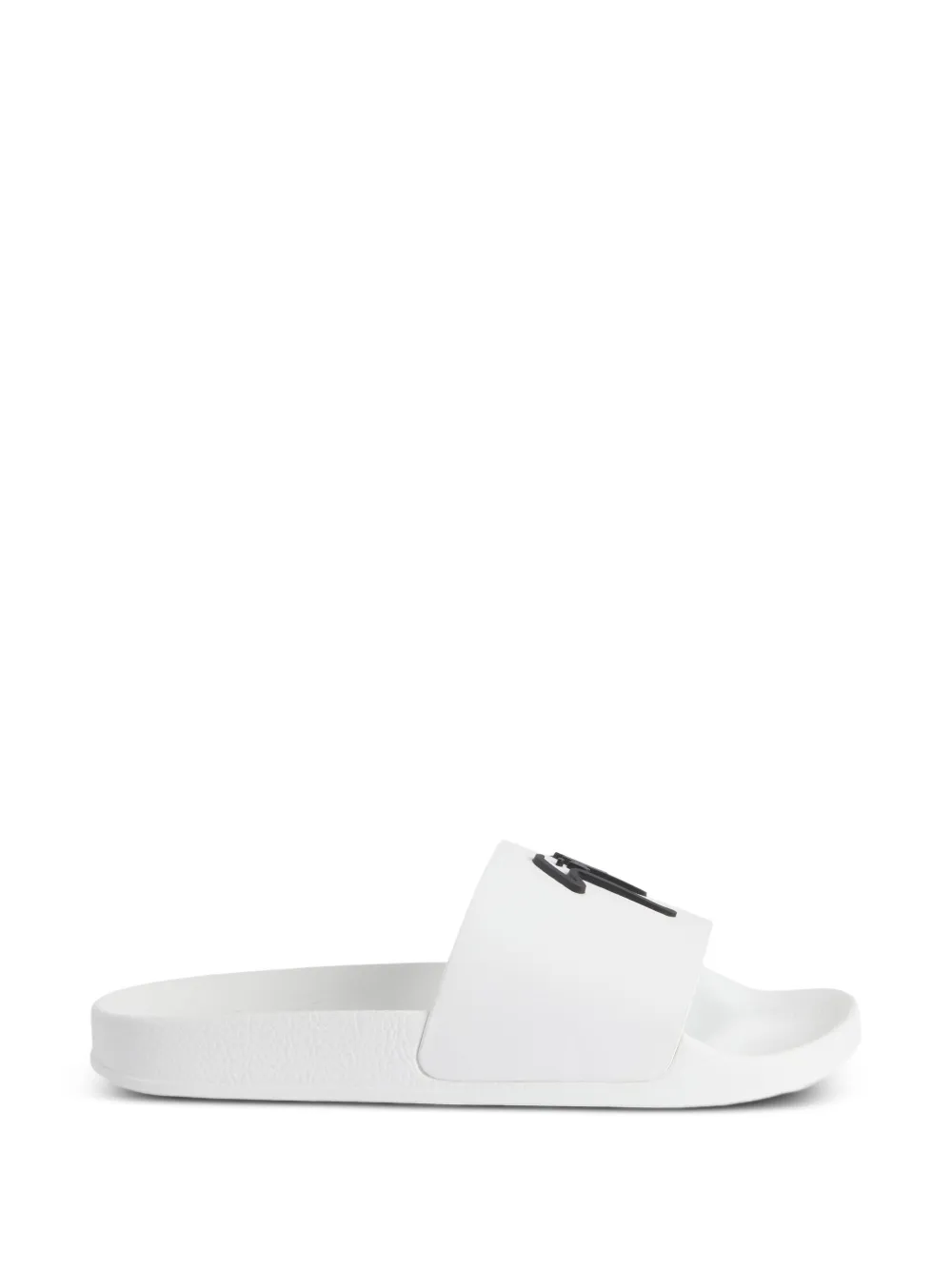 Giuseppe Zanotti Brett logo-embellished slides White