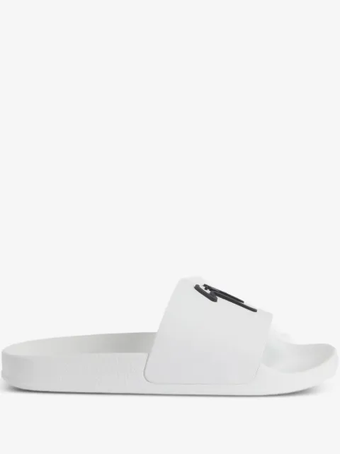 Giuseppe Zanotti Brett logo-embellished slides