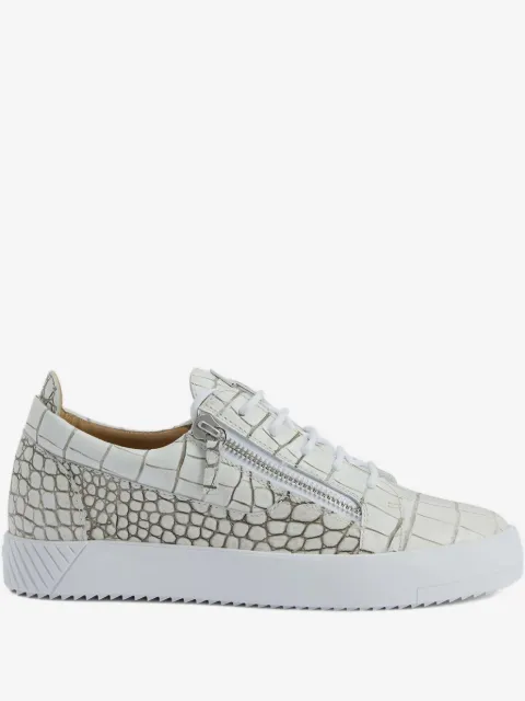 Giuseppe Zanotti Frankie Sneakers mit Kroko-Effekt