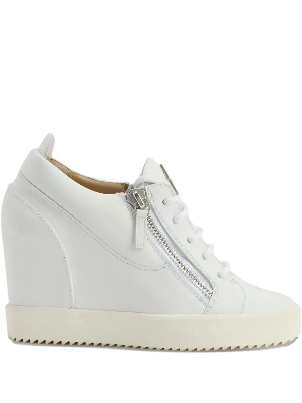 Giuseppe Zanotti Addy Wedge zip sneakers White