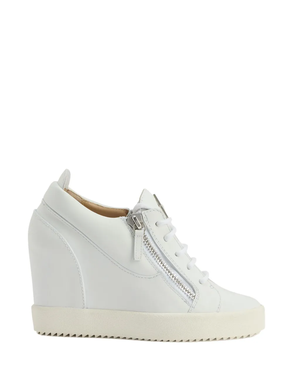 Giuseppe Zanotti Addy Wedge zip sneakers White