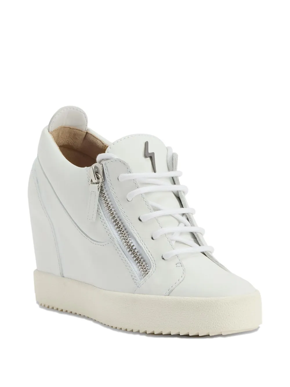 Giuseppe Zanotti Addy Wedge zip sneakers White