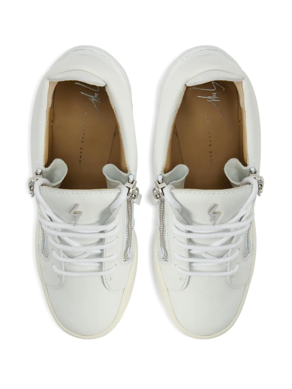 Giuseppe Zanotti Addy Wedge zip sneakers White