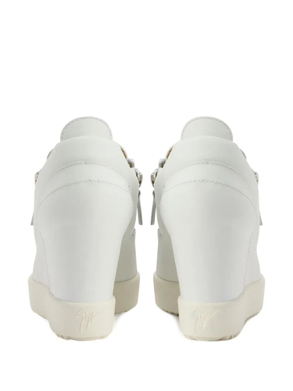 Giuseppe Zanotti Addy Wedge zip sneakers White