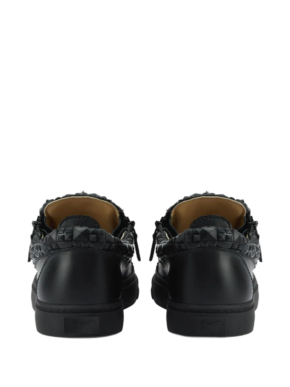 Giuseppe Zanotti The Manhattan zip-detail woven sneakers Black
