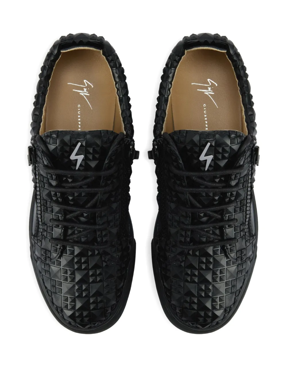 Giuseppe Zanotti The Manhattan zip-detail woven sneakers Black