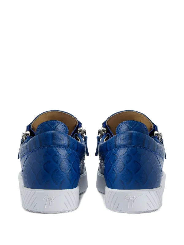 ⑦Frankie Wilmott / Sensemilla Giuseppe Zanotti Frankie crocodile-effect Zip Sneakers